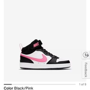 Nike High-Top Black and Pink Shoes
